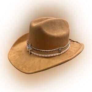 Light Brown Star Band Hat